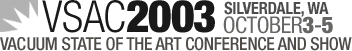 Vacuum State Of The Art Conference And Show Show 2003