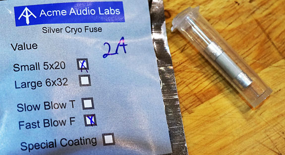 Acme Audio Labs Silver Cryo Fuses Review