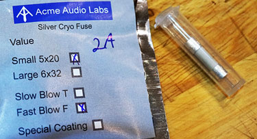 Acme Audio Labs Silver Cryo Fuses Review