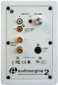 Audioengine A2 Powered Minimonitor Rear Panel