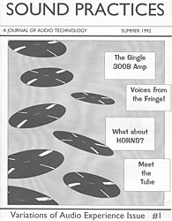 Sound Practices Magazine Issue 1, Summer 1992