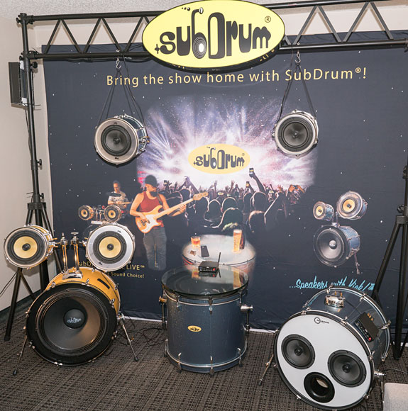 Coax Highs And Deep Bass Thanks To SubDrum When is a drum not a drum? When it's a loudspeaker.