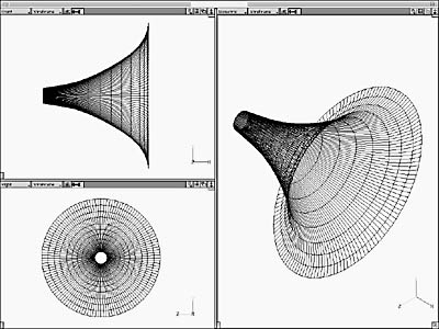 Computer Aided Drawing of the Horn Structure.