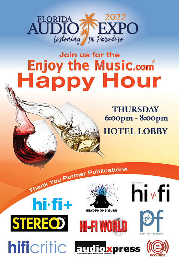 Enjoy the Music.com Sponsors Florida Audio Expo Industry Happy Hour