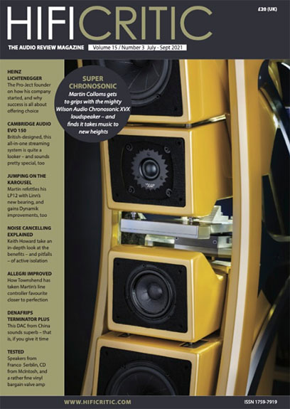 SoundStage By Andrew Everard  --  HIFICRITIC Volume 15 Number 3 July / August / September 2021