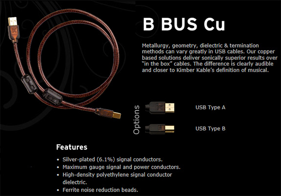 Kimber Kable B BUS Cu USB Cable