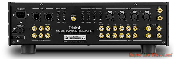 McIntosh MC75 Monoblock Tube Amplifier And C22 Tube Preamplifier