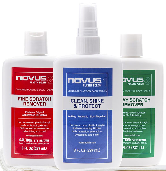 Novus... Cleans, Protects and Revitalizes Compact Discs (CDs), SACDs, Etc. A great way to fix your scratched up compact discs (CDs).