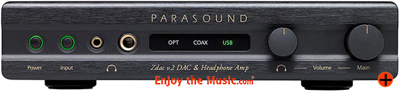 Parasound Zdac v.2 DAC And Headphone Amplifier