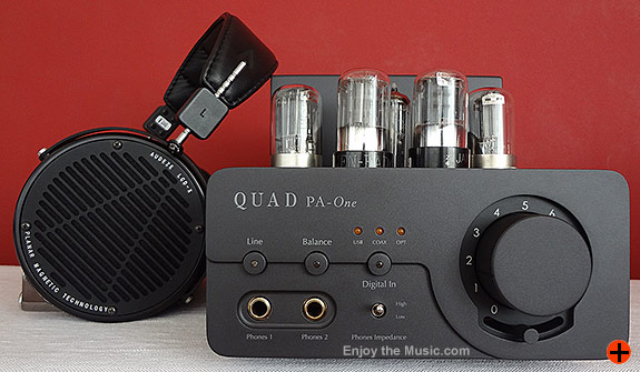 Quad Pa-One Headphone Amplifier With Audeze LCD-X Planar Magnetic Headphones